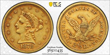 1878-S $2.50 N1