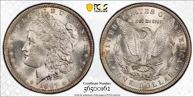 1887-O $1 VAM 2, Double 1, Triple 7 MS62