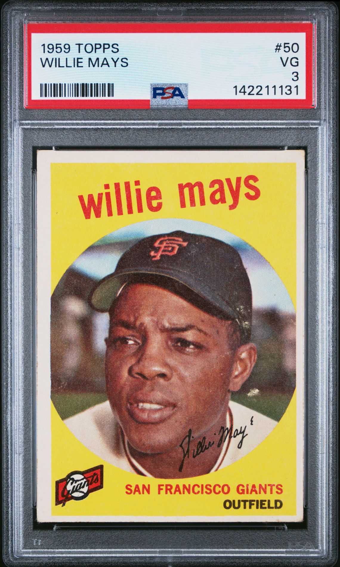 1959 Topps TOPPS #50 Willie Mays front