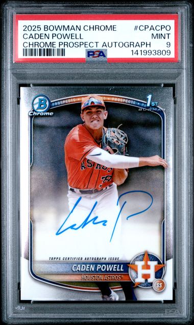 2025 Bowman Bowman Chrome #CPACPO Caden Powell front