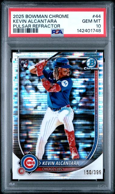 2025 Bowman Bowman Chrome #44 Pulsar Kevin Alcantara front