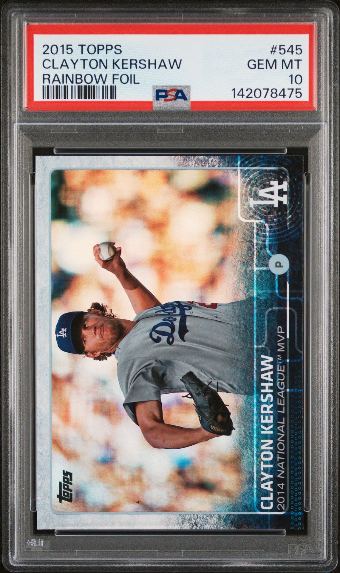 2015 Topps TOPPS RAINBOW FOIL #545 Clayton Kershaw front