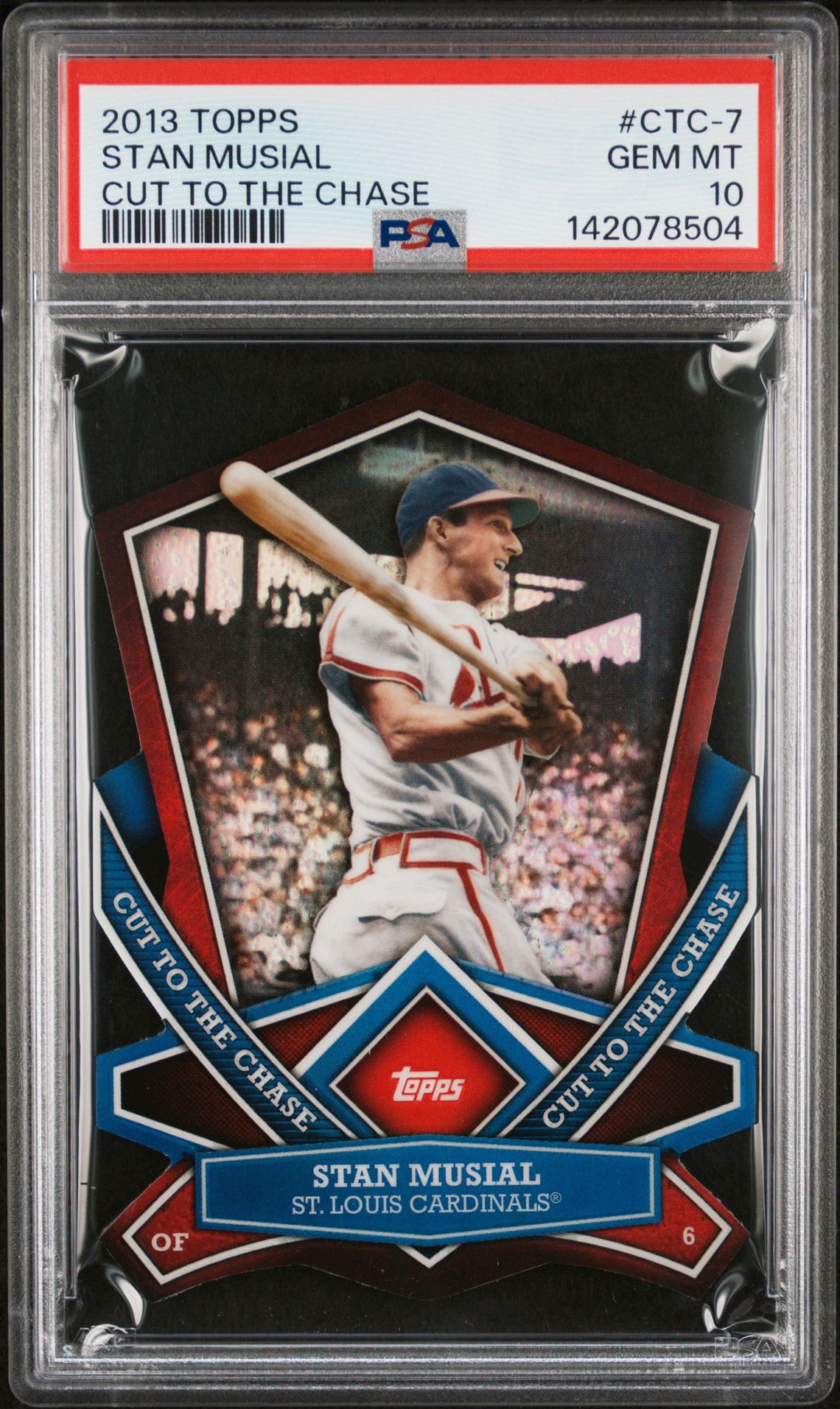 2013 Topps TOPPS CUT TO THE CHASE #CTC-7 Stan Musial front