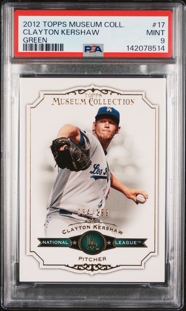 2012 Topps Topps Museum Collection Green #17 Kershaw front