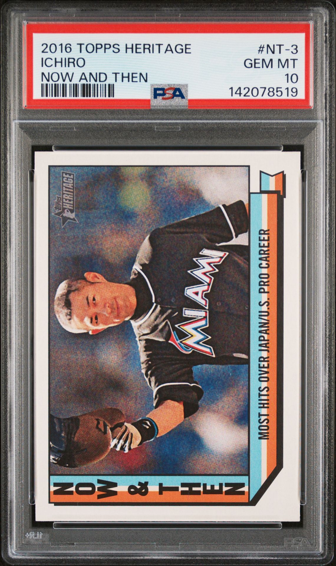 2016 Topps TOPPS HERITAGE NOW AND THEN #NT-3 Ichiro front