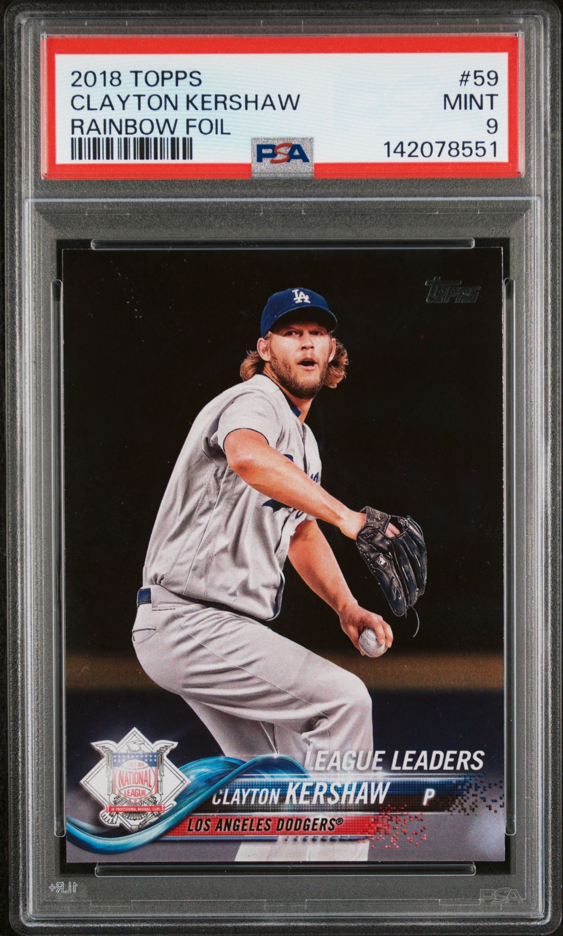 2018 Topps TOPPS RAINBOW FOIL #59 Clayton Kershaw front