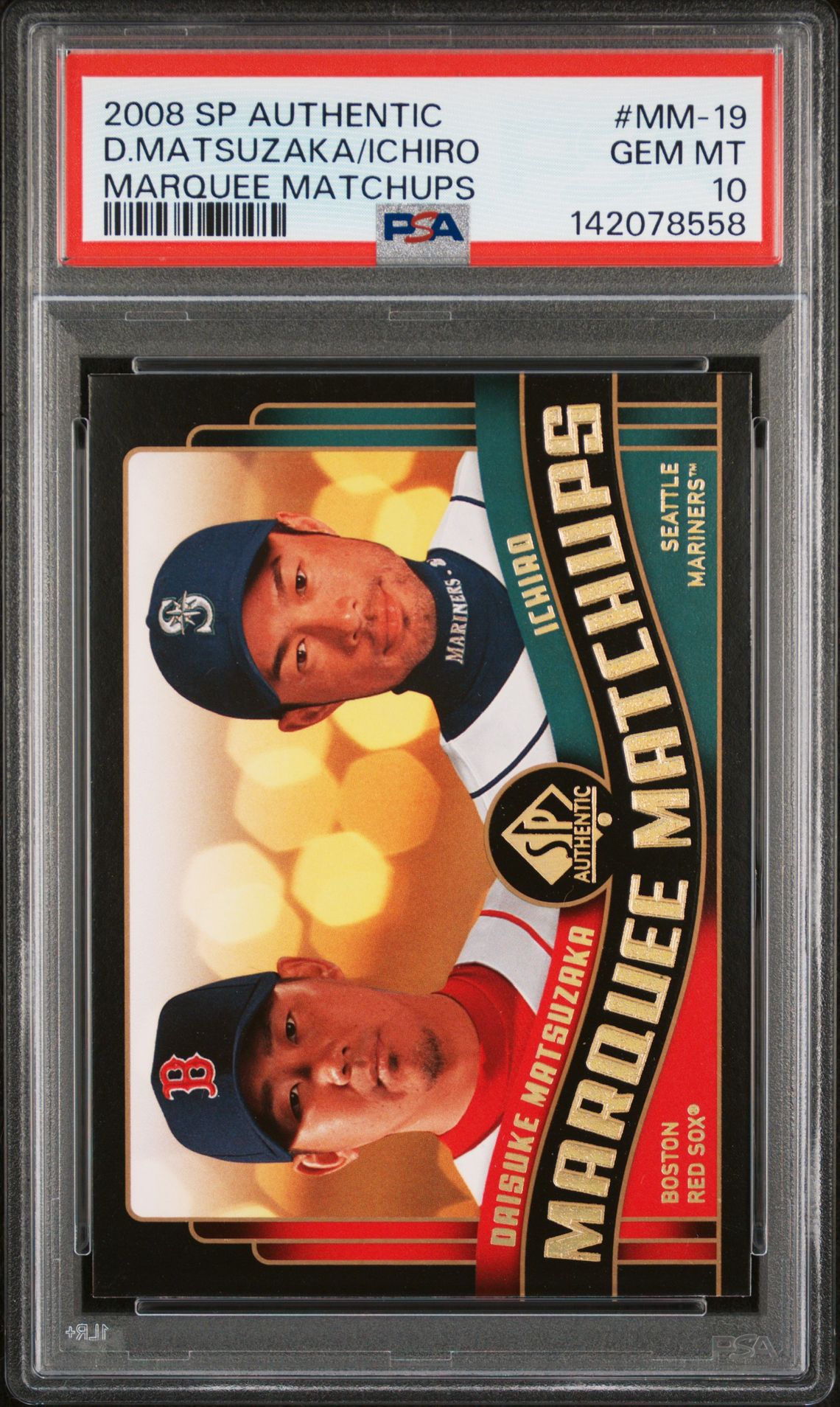 2008 SP AUTHENTIC MARQUEE MATCHUPS #MM-19 D.Matsuzaka/Ichiro front