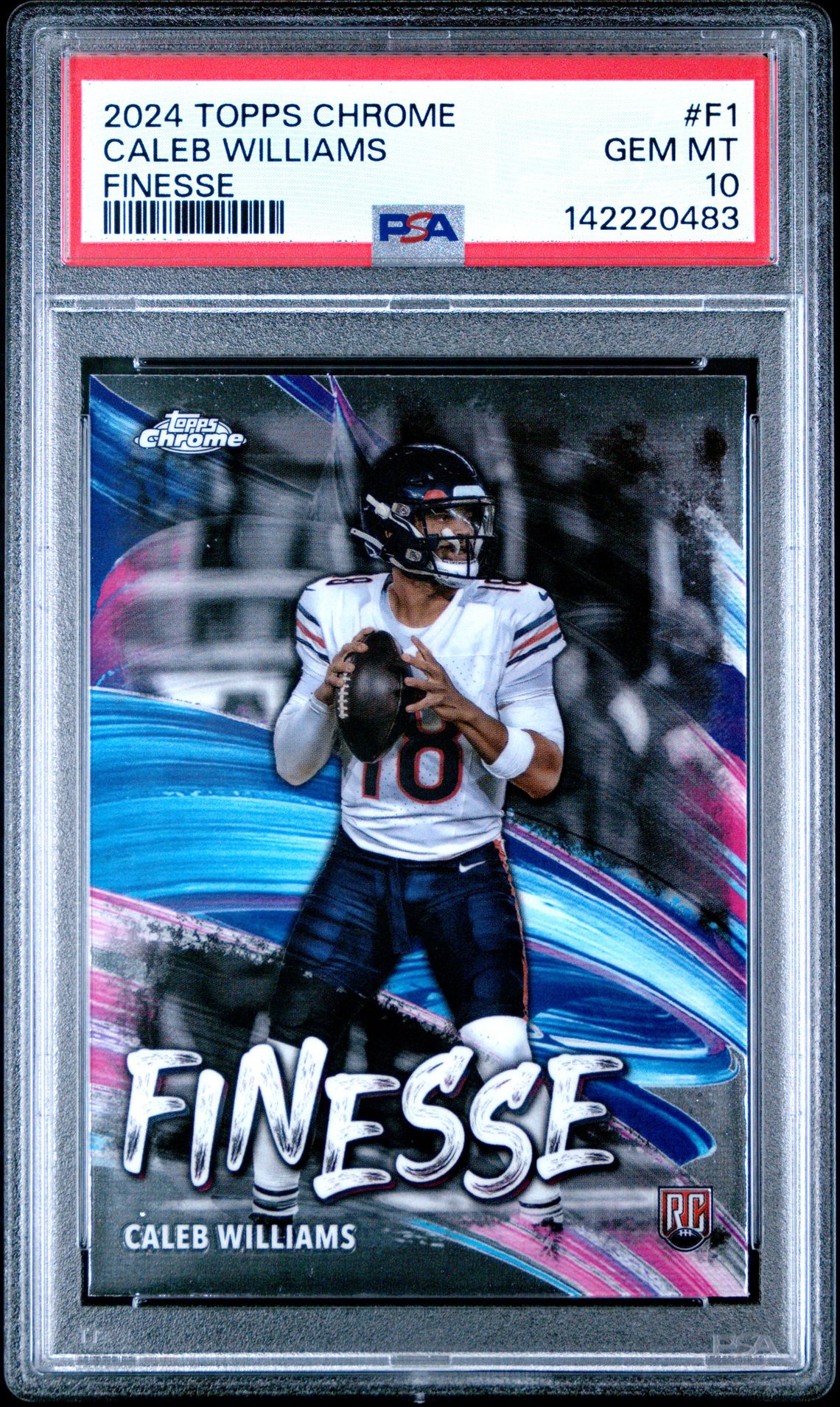 2024 Topps TOPPS CHROME FINESSE #F1 Caleb Williams front