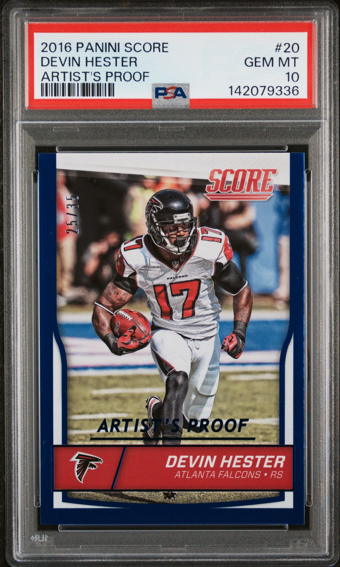 2016 Panini PANINI SCORE ARTIST'S PROOF #20 Devin Hester front