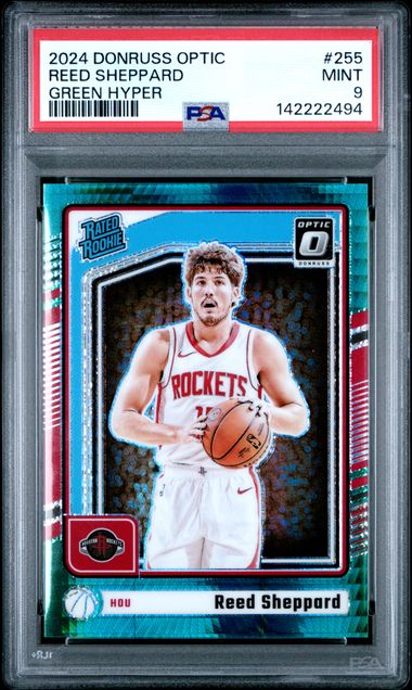 2024 Panini Donruss Optic Green #255 Reed Sheppard front