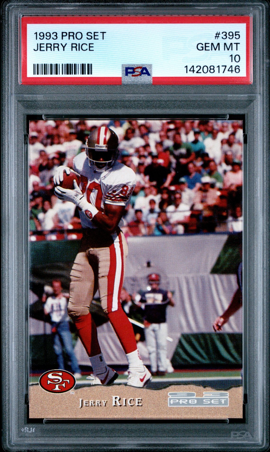 1993 PRO SET #395 Jerry Rice front