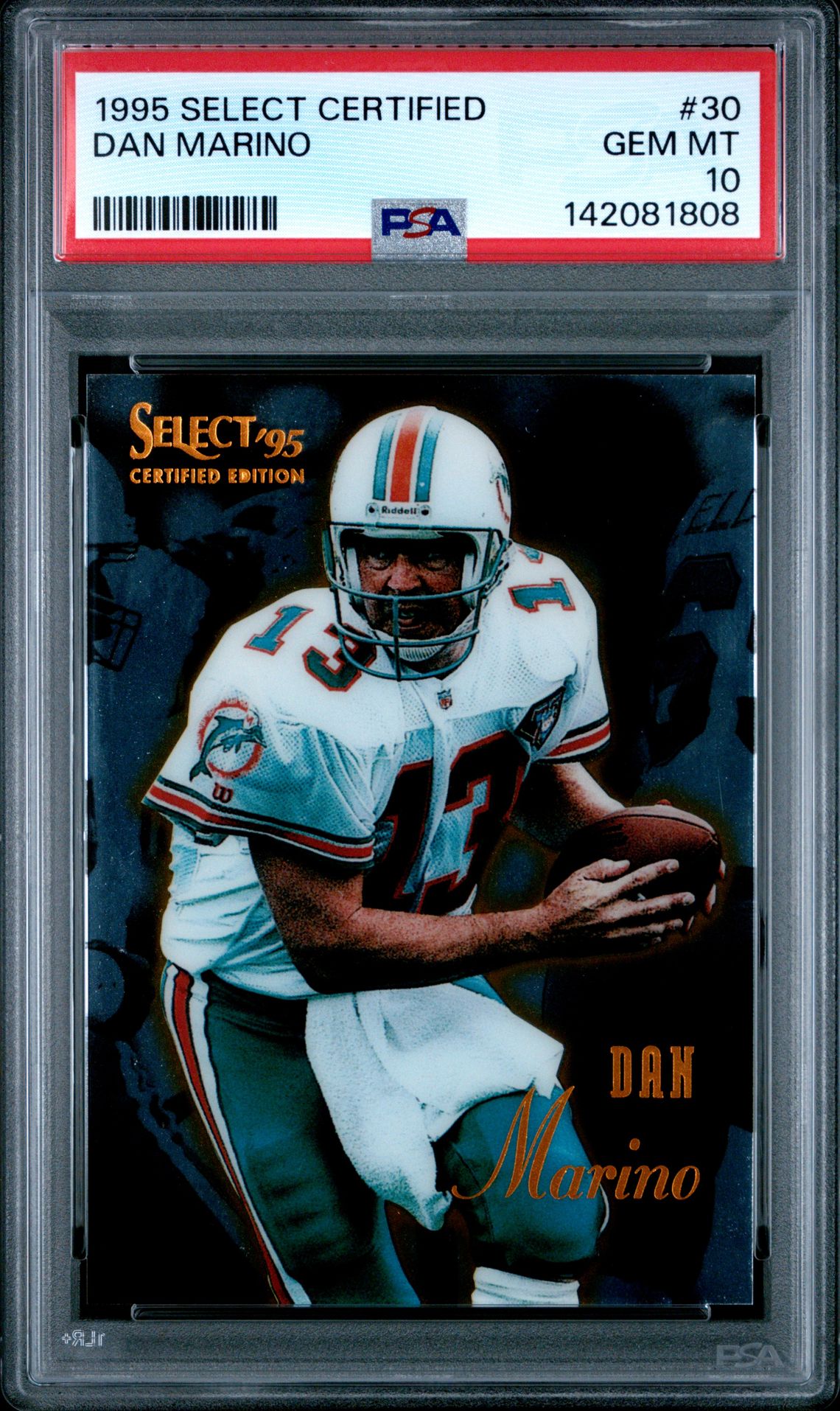 1995 Panini SELECT CERTIFIED #30 Dan Marino front