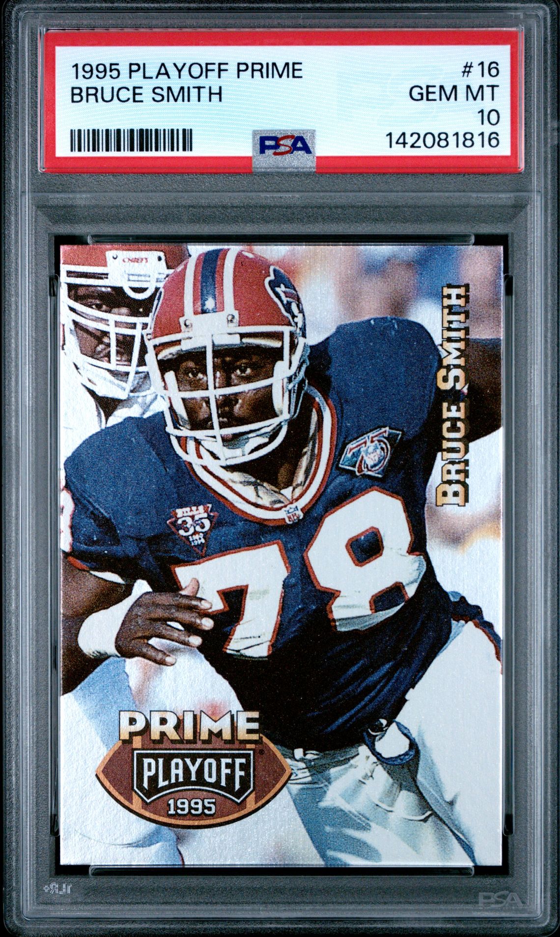 1995 PLAYOFF PRIME #16 Bruce Smith front