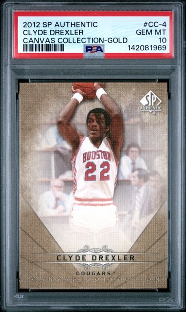 2012 Upper Deck SP Authentic Gold #CC-4 Clyde Drexler front