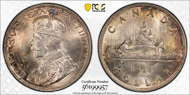 1936 S$1 MS65