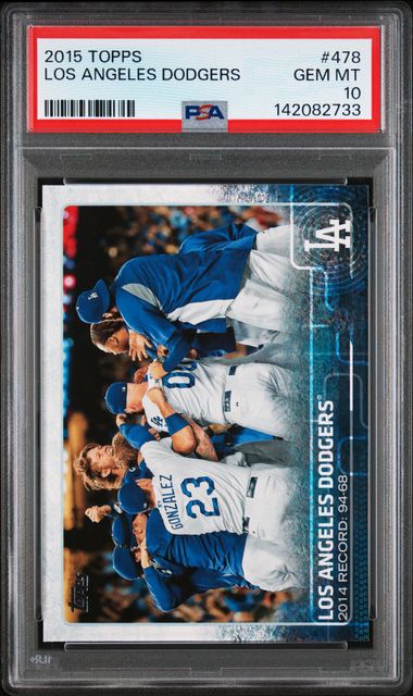 2015 Topps #478 Kershaw front