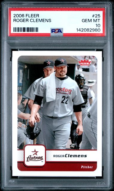 Fleer Roger Clemens front