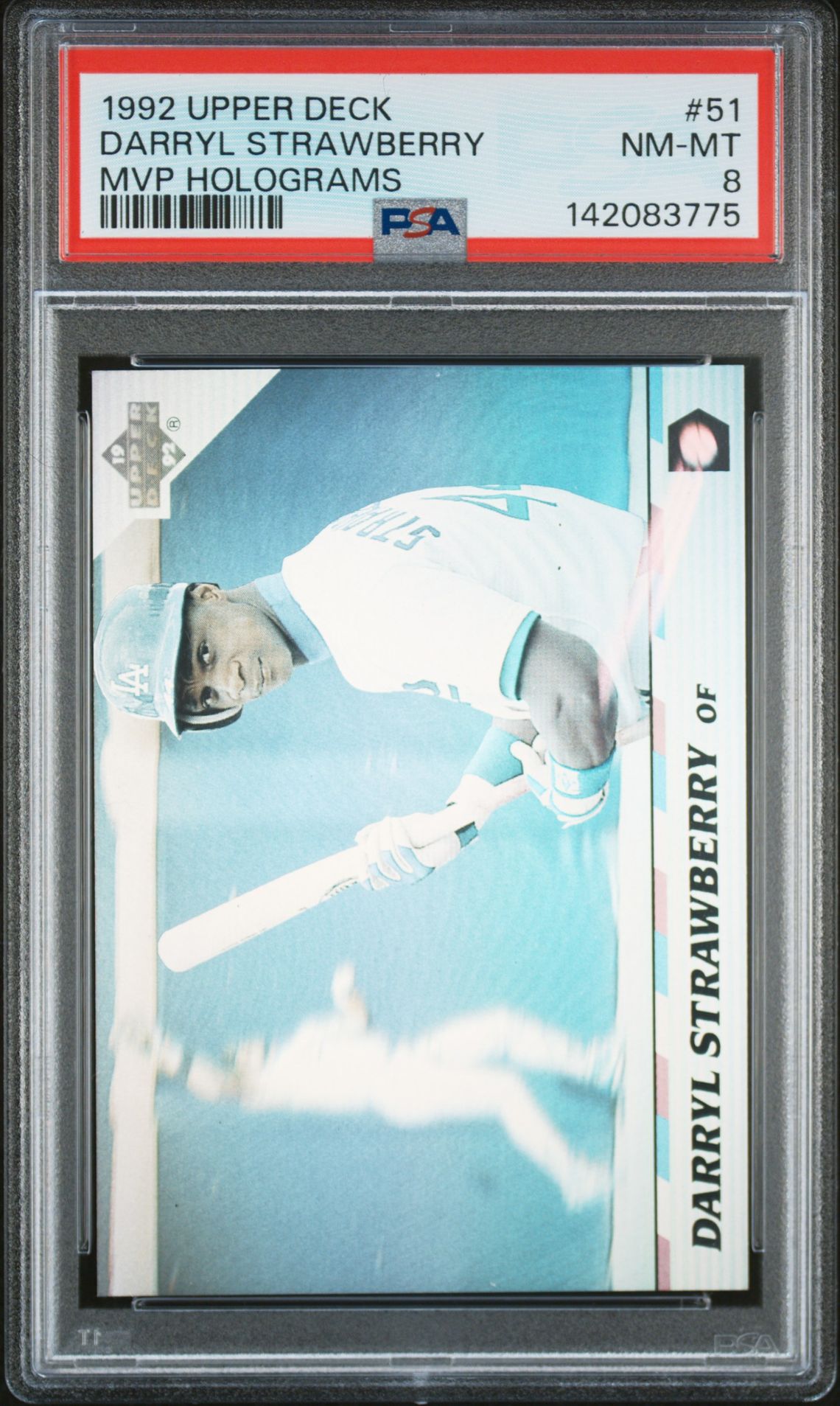 1992 Upper Deck UPPER DECK MVP MVP HOLOGRAMS #51 Darryl Strawberry front