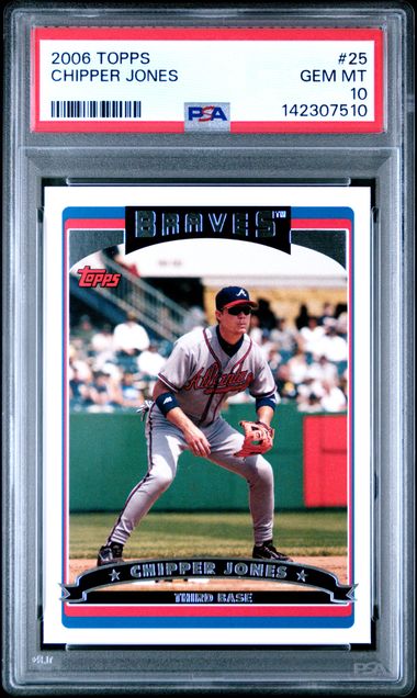 2006 Topps #25 Chipper Jones front