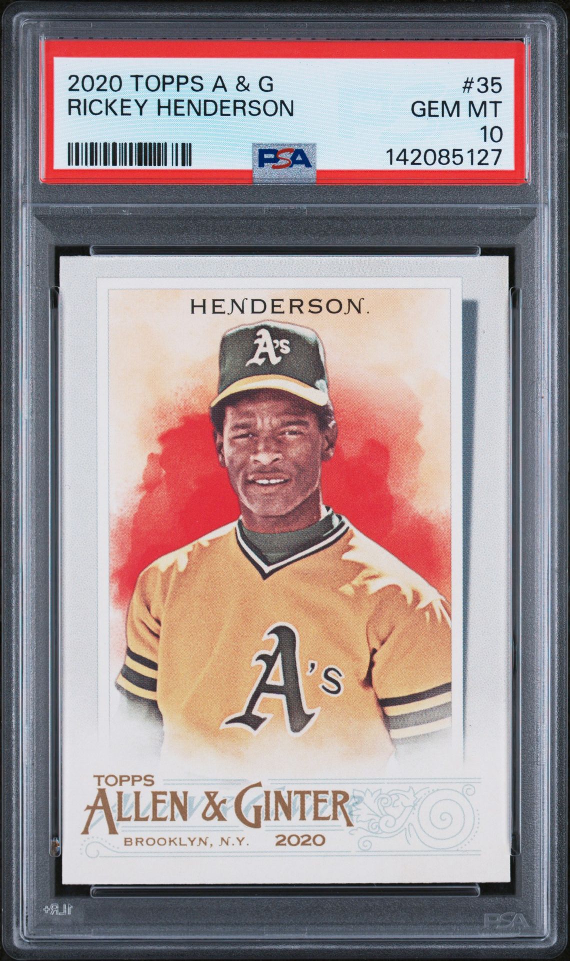 2020 Topps TOPPS ALLEN & GINTER #35 Rickey Henderson front