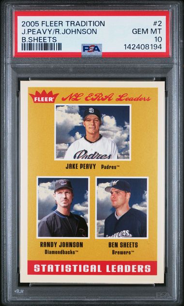 2005 Fleer FLEER TRADITION B.SHEETS #2 J.Peavy/R.Johnson front