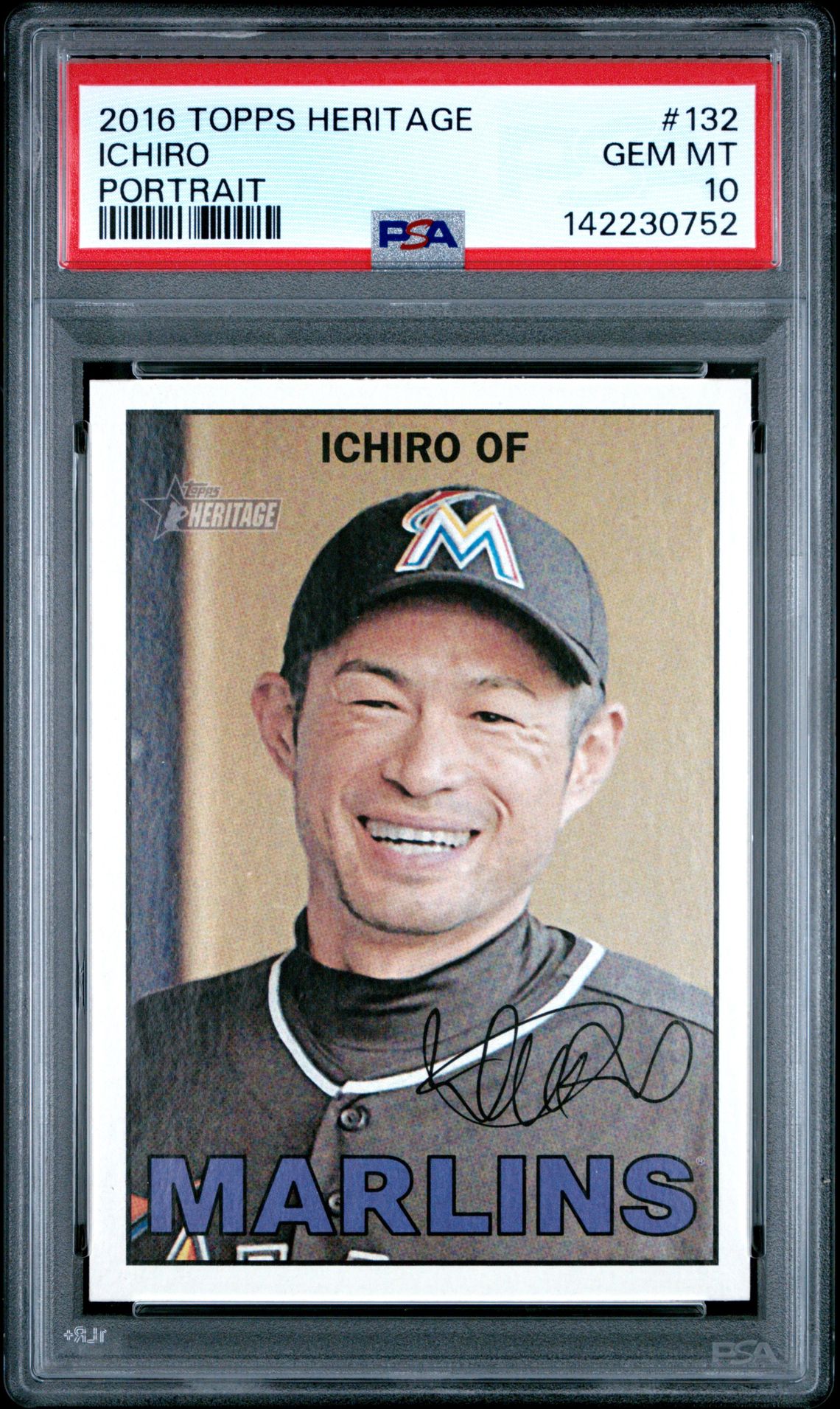 2016 Topps TOPPS HERITAGE PORTRAIT #132 Ichiro front