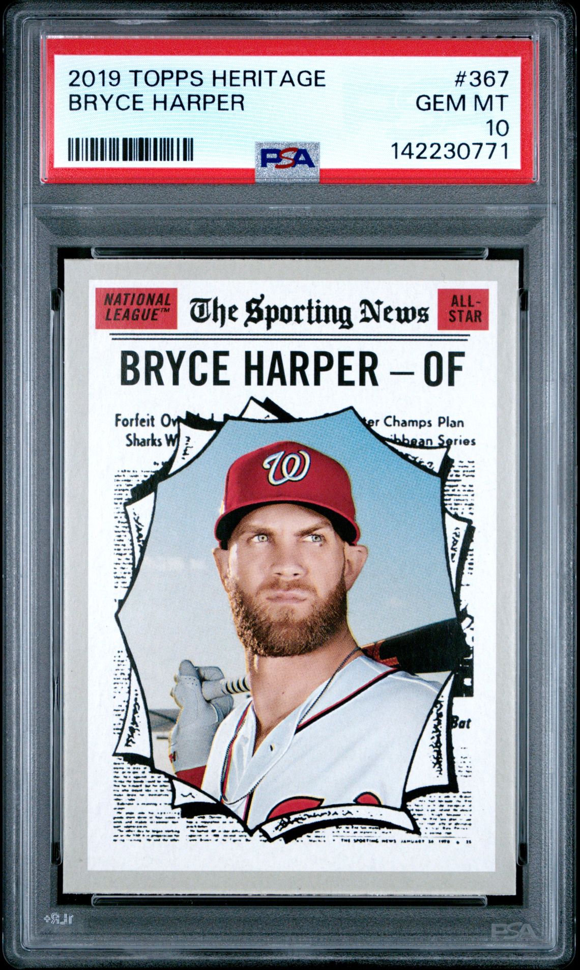 2019 Topps TOPPS HERITAGE #367 Bryce Harper front