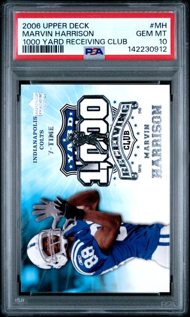 2006 Upper Deck 1000 YARD RECEIVING CLUB #MH Marvin Harrison front
