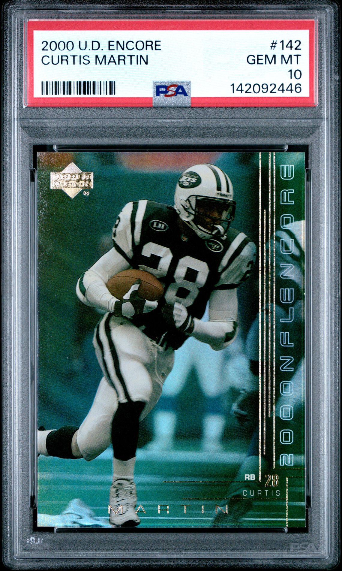 2000 Upper Deck UPPER DECK ENCORE #142 Curtis Martin front