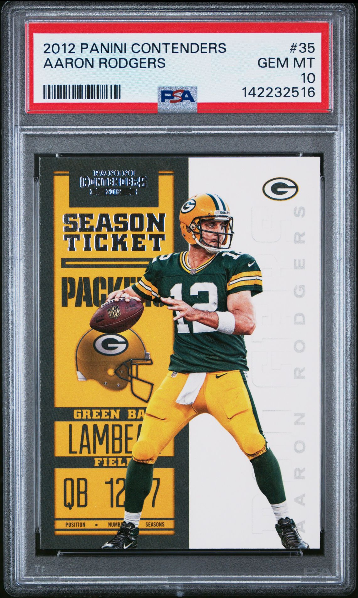 2012 Panini PANINI CONTENDERS #35 Aaron Rodgers front