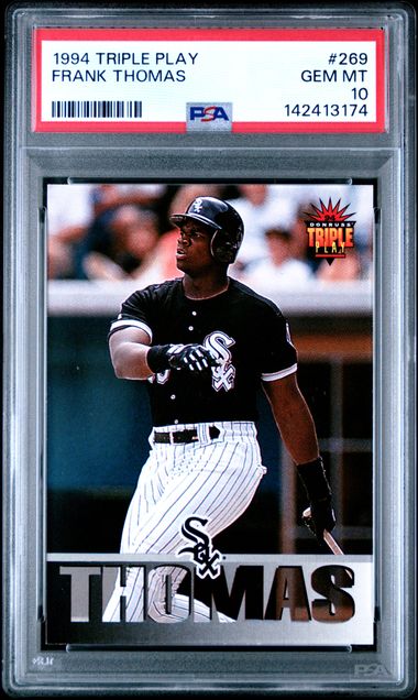 1994 Panini DONRUSS TRIPLE PLAY #269 Frank Thomas front
