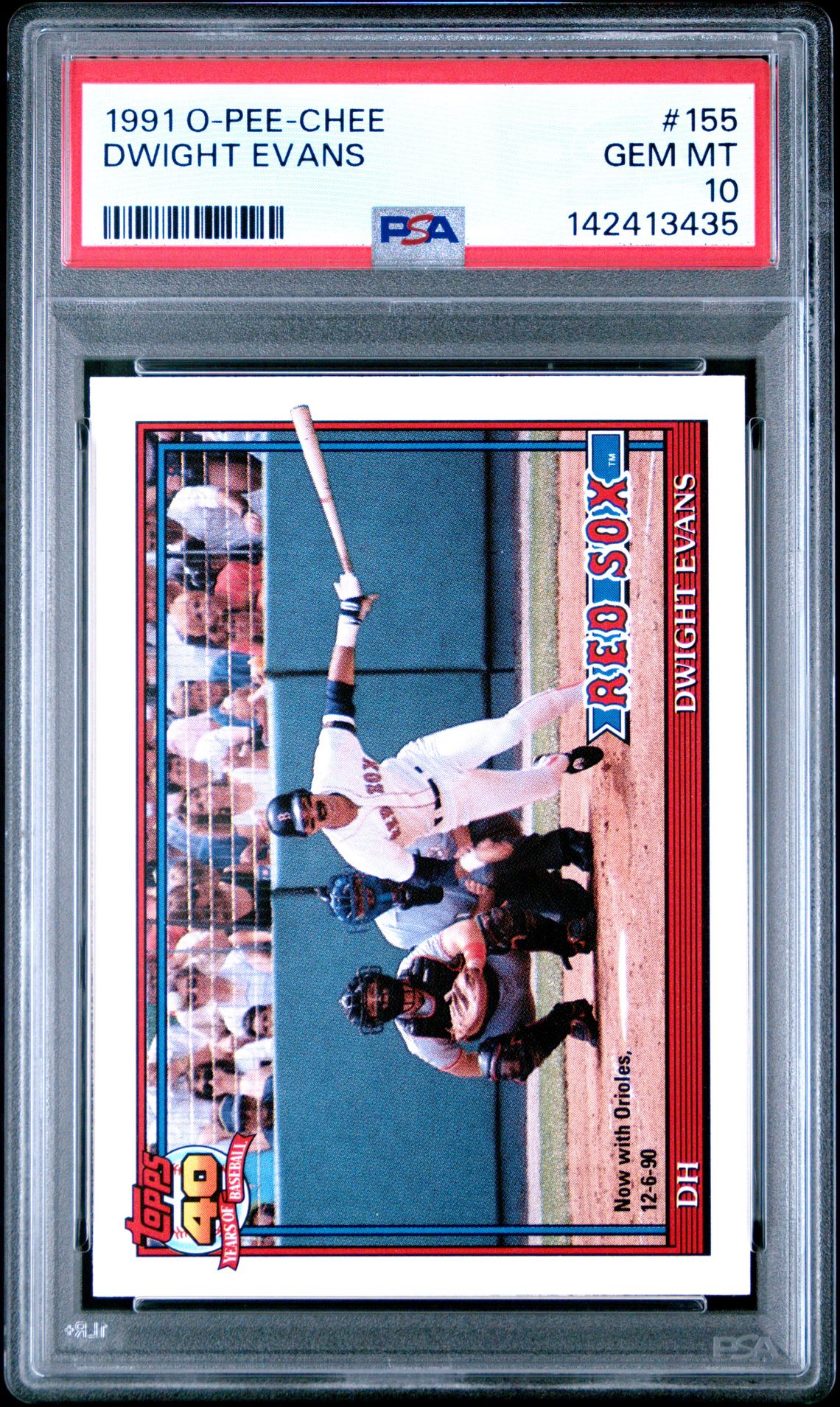 1991 O-Pee-Chee O-PEE-CHEE #155 Dwight Evans front
