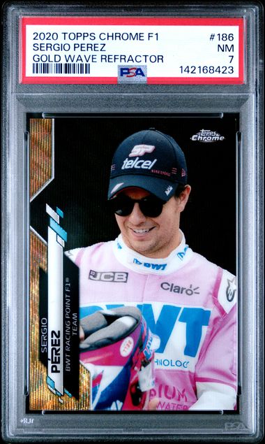 2020 Topps Topps Chrome Refractor #186 Sergio Perez F1 front