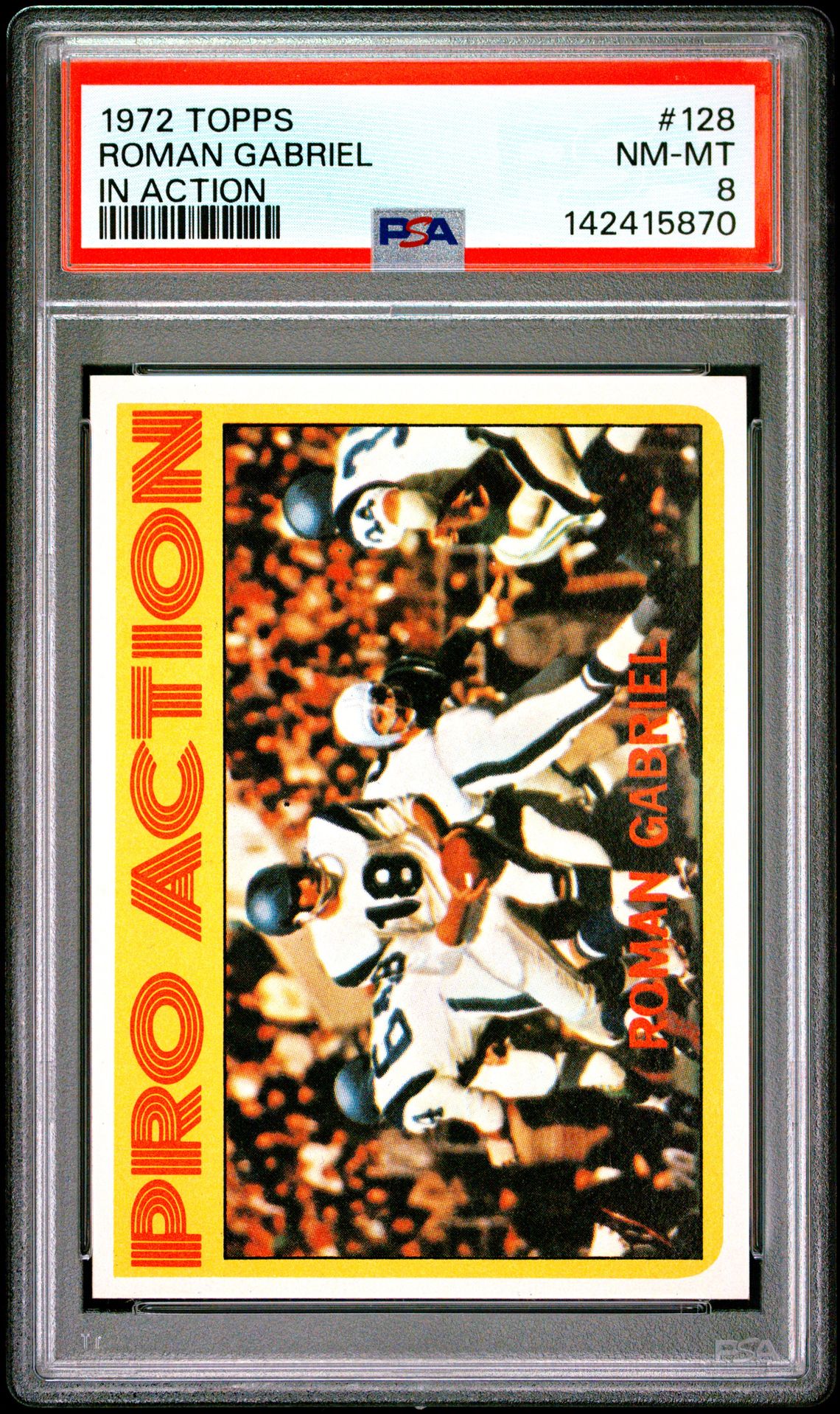 1972 Topps TOPPS IN ACTION #128 Roman Gabriel front