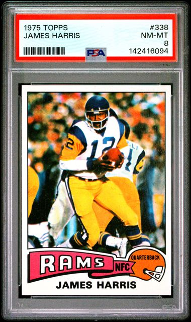1975 Topps #338 James / Harris front
