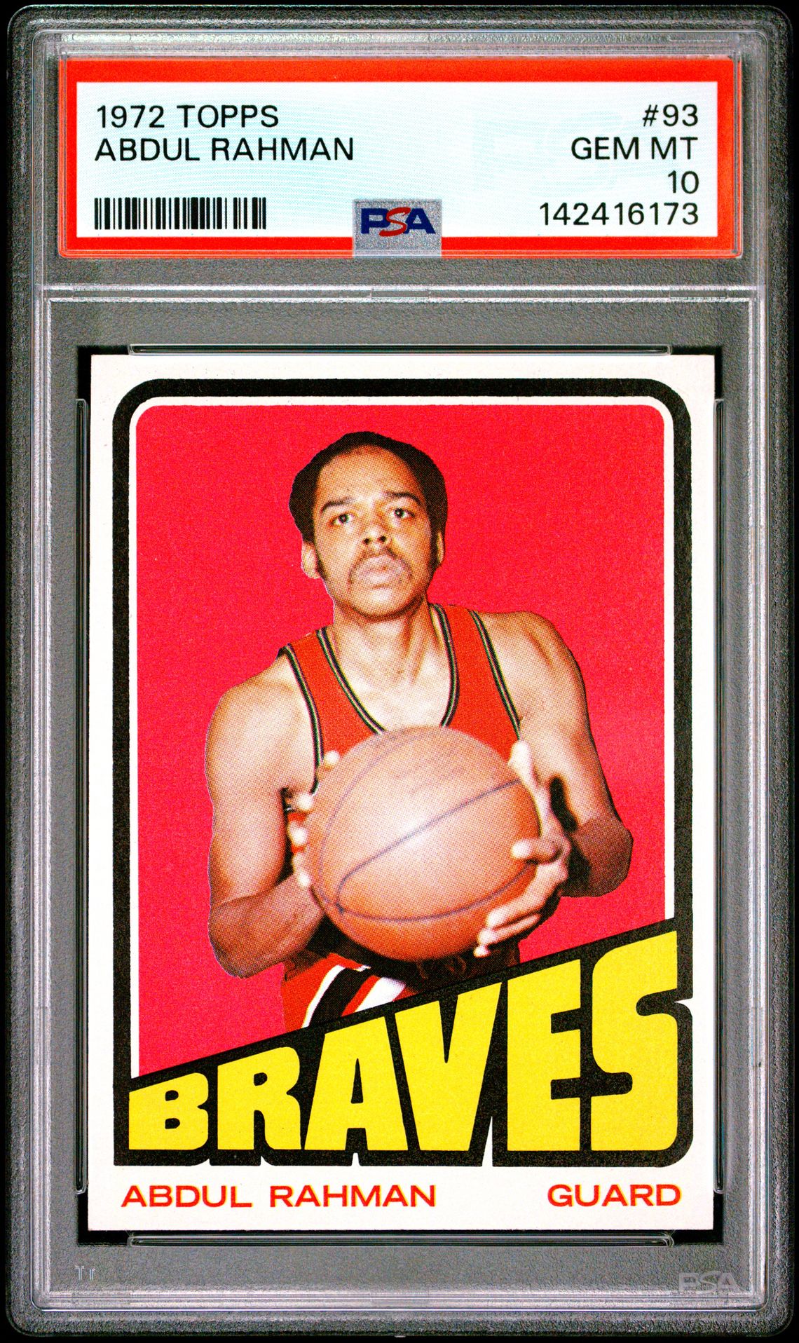1972 Topps TOPPS #93 Abdul Rahman front