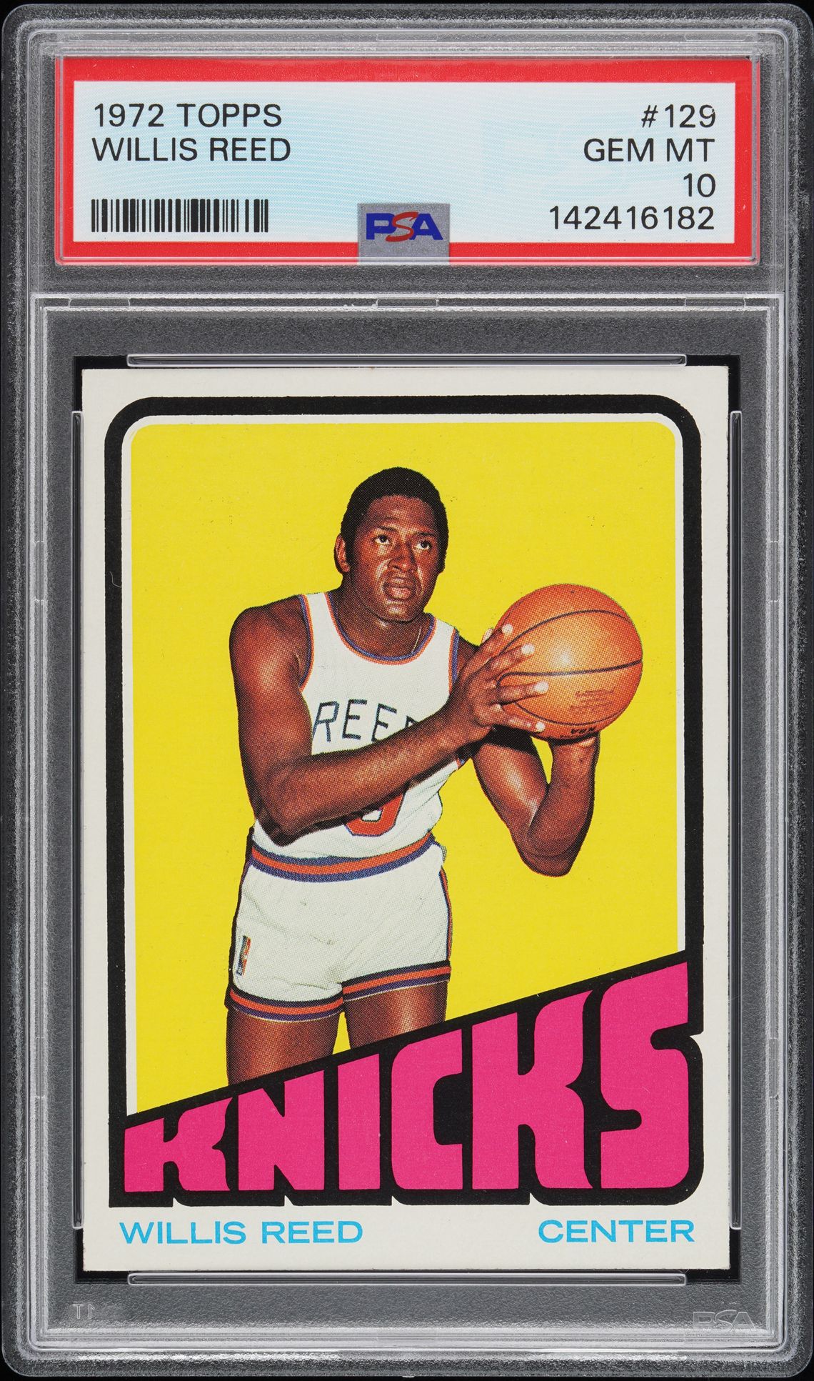 1972 Topps TOPPS #129 Willis Reed front