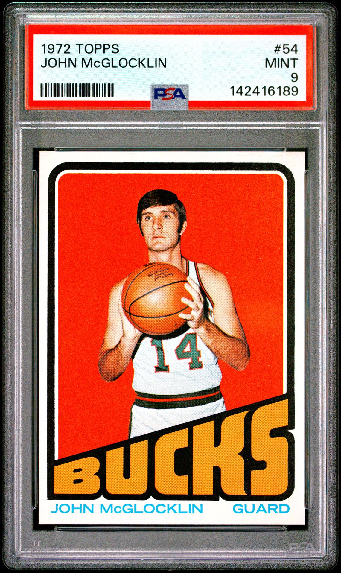 1972 Topps TOPPS #54 John Mcglocklin front