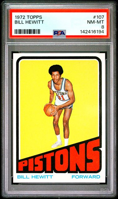 1972 Topps #107 Bill Hewitt front