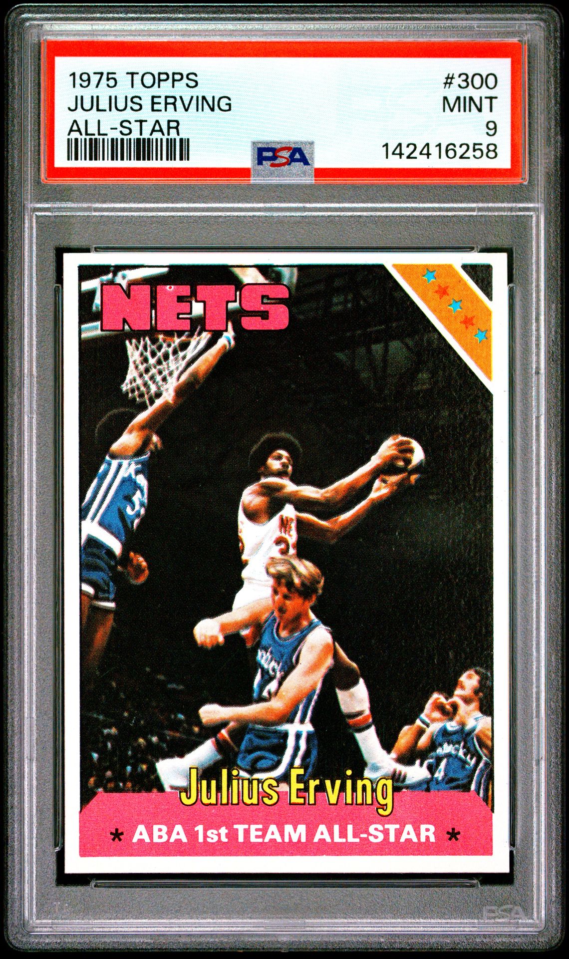 1975 Topps TOPPS ALL-STAR #300 Julius Erving front