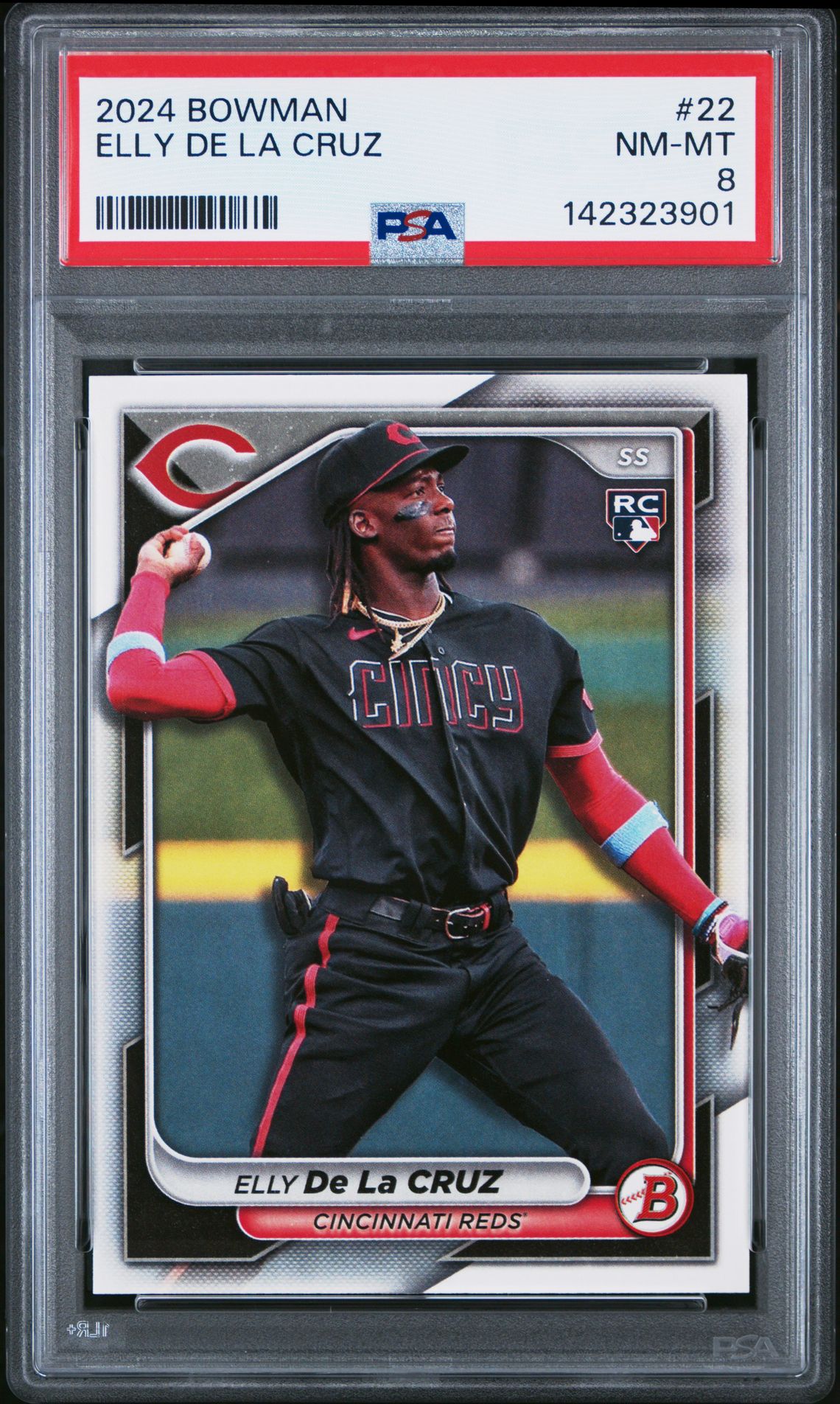 2024 Bowman Elly De La Cruz #22 Nm-Mt 8 front