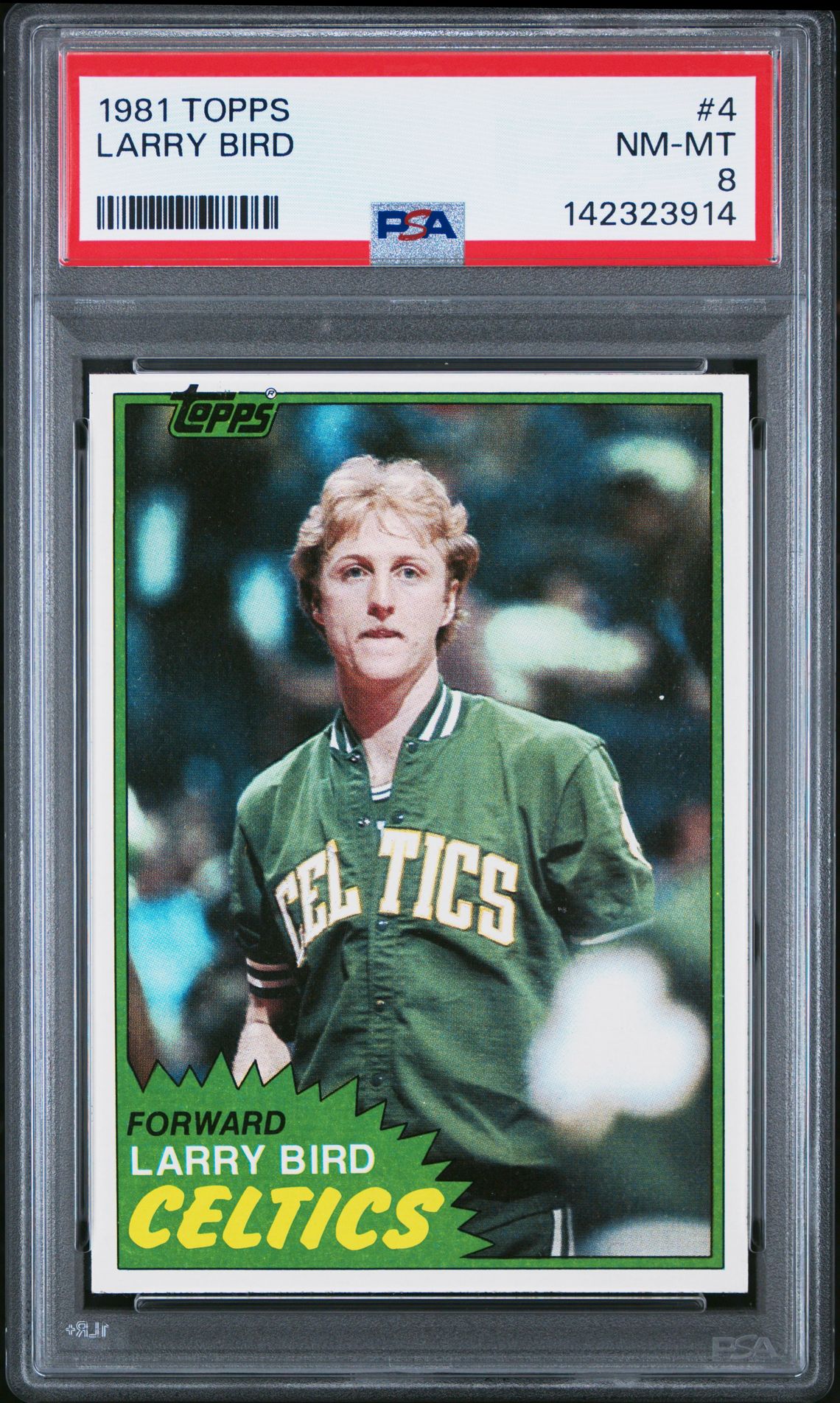 1981 Topps Larry Bird #4 Nm-Mt 8 front