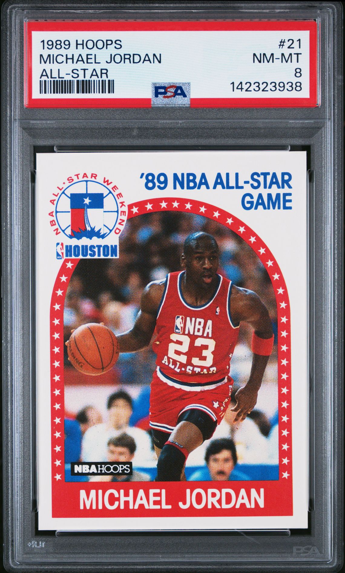 1989 Hoops Michael Jordan #21 (All-Star) Nm-Mt 8 front