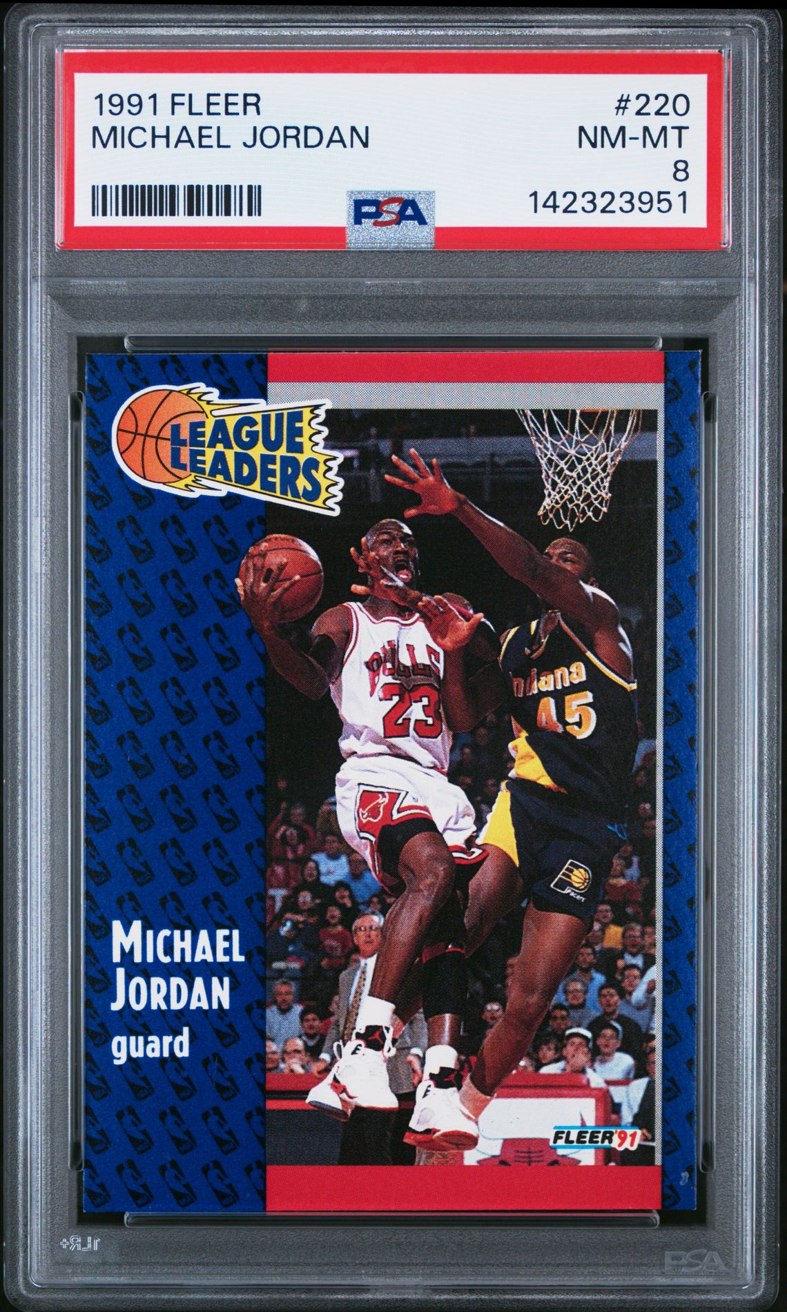1991 Fleer Michael Jordan #220 Nm-Mt 8 front