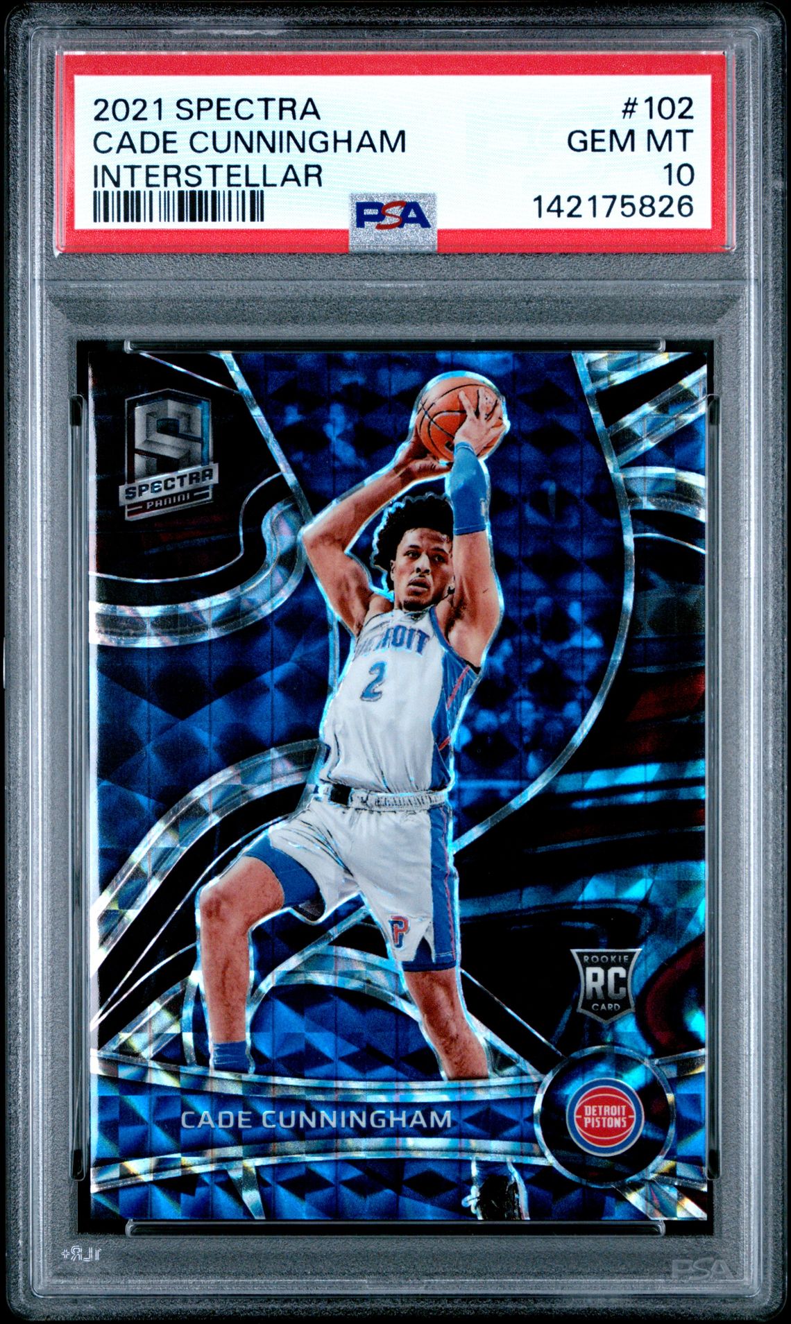 2021 Panini Spectra Cade Cunningham #102 (Interstellar) Gem Mt 10 front