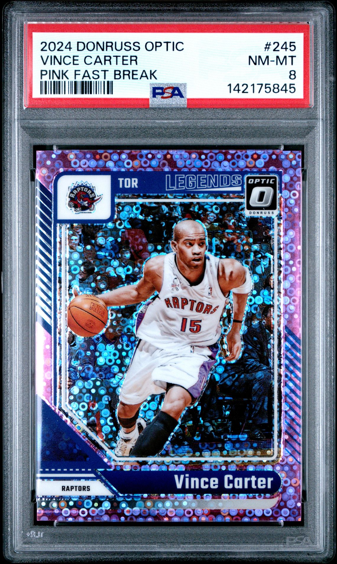 2024 Panini Donruss Optic Vince Carter #245 (Pink Fast Break) Nm-Mt 8 front