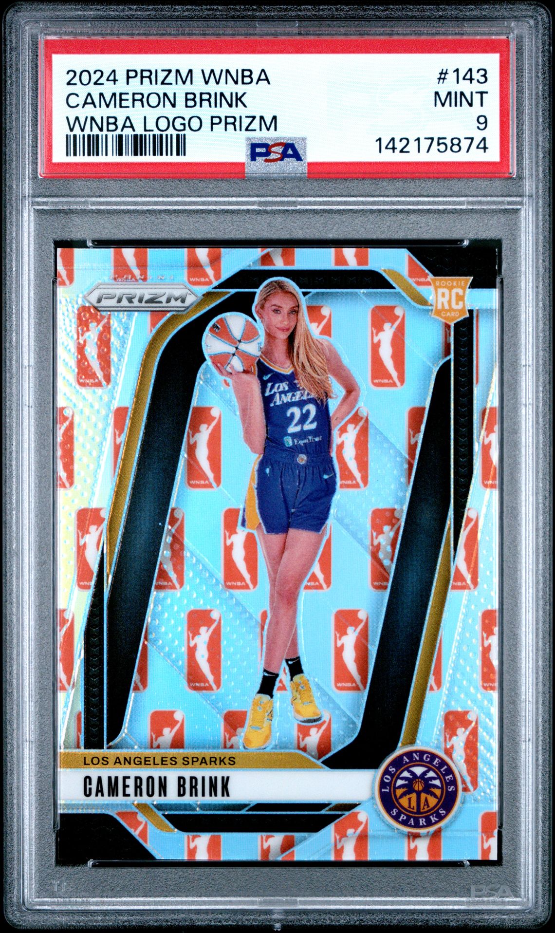 2024 Panini Prizm Wnba Cameron Brink #143 (Wnba Logo Prizm) Mint 9 front