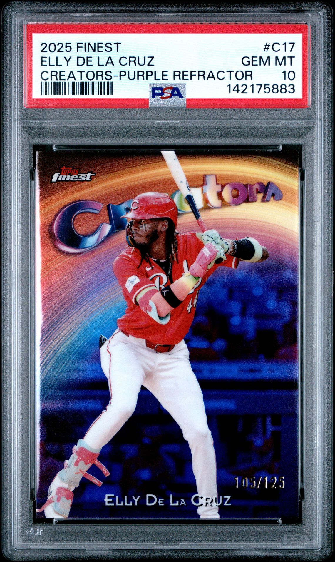 2025 Topps Finest Creators Elly De La Cruz #C17 (Creators-Purple