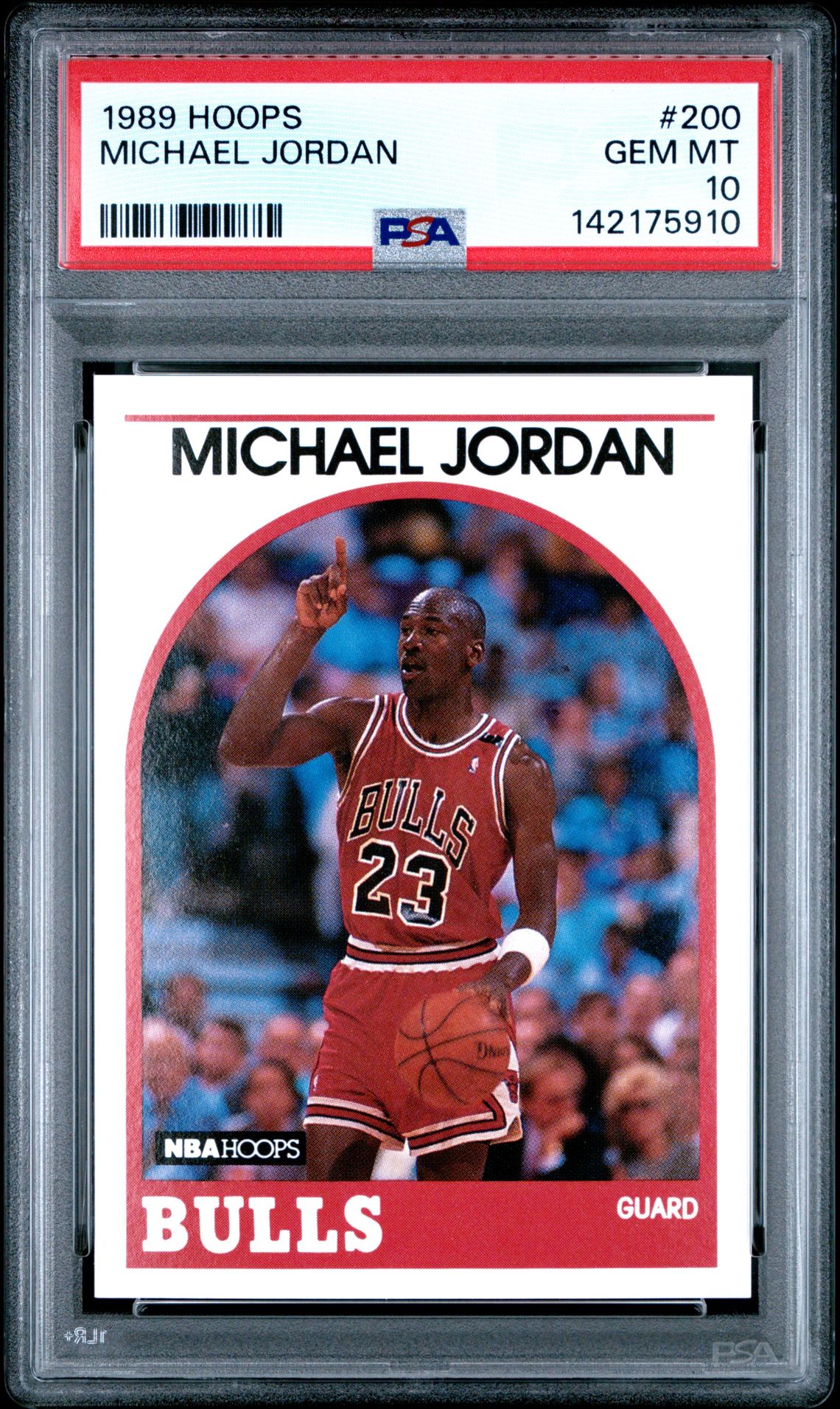 1989 Hoops Michael Jordan #200 Gem Mt 10 front