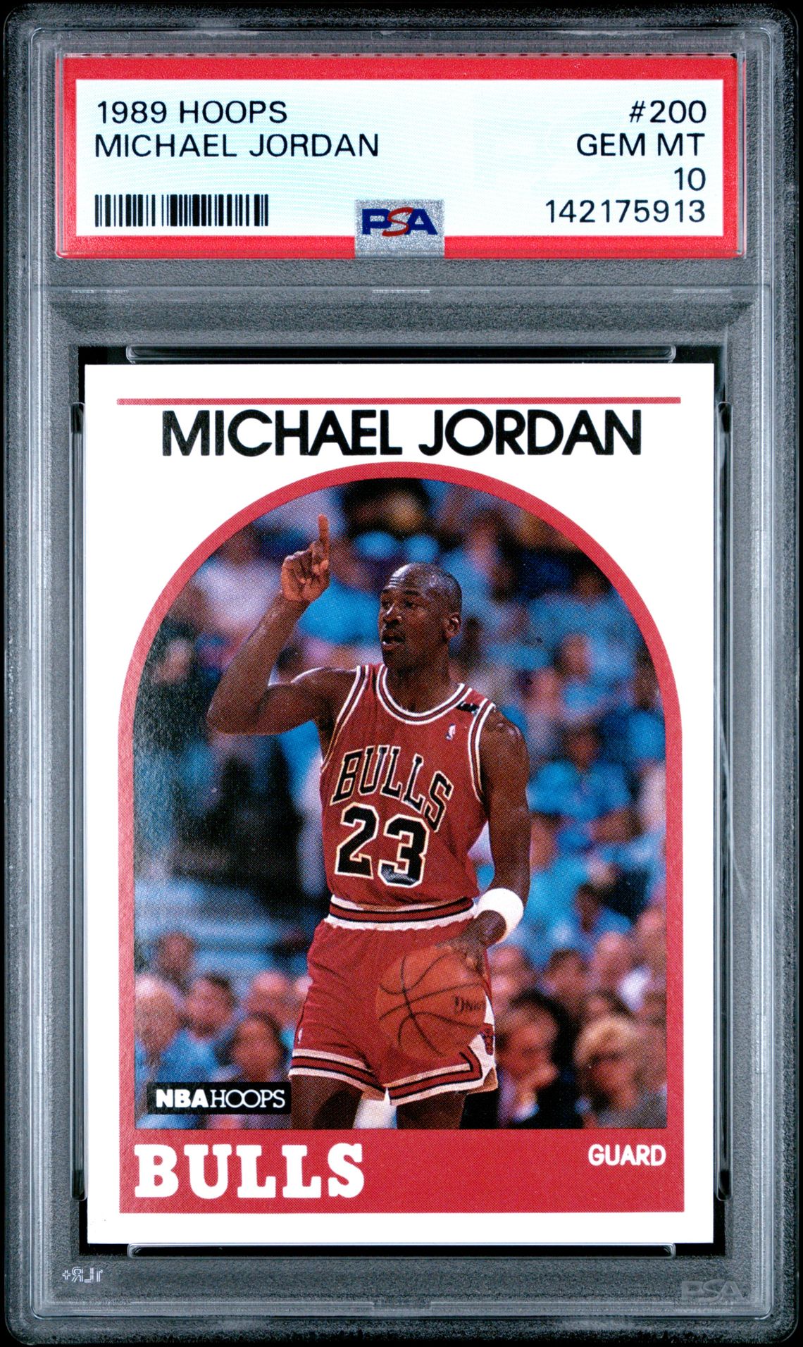1989 Hoops Michael Jordan #200 Gem Mt 10 front